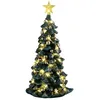 Image de LEMAX Sapin de Noël enneigé à LED Transparent « Sapin de Noël enneigé » H16,5 x 8,5 x 8,5 cm
