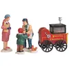 Image de LEMAX Construisez votre chariot de figurines de village et marrons grillés 10x6x5,5 cm