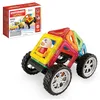 Image de Magformers WOW Plus Magnetic Building Blocks Toy. Makes 30 Different Cars With Detachable Race Driver. STEM Toy With 18 Pieces., 70702
