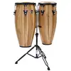 Image de Latin Percussion LPA647-SW Aspire Walnut conga set 11"+12" sur stand