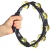 Image de LP170 - Tambourin Cyclop Noir (cymbalettes Laiton)