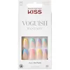 Image de KISS Voguish Fantasy Nails, Faux Ongles Multicolore, Multicolore, French Long, Moyen Long, Forme de Coffin