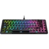 Image de Roccat Vulcan II Mini   Clavier de Jeu Optique 65% avec éclairage RGB Personnalisable (FR Layout), Câble Amovible, Plaque en Aluminium, Noir