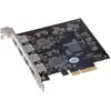Image de Sonnet Allegro Pro USB 3.2 PCIe Card (4x10Gb charging ports) - Carte son PCIe