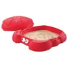 Image de Step2 Bac À Sable Crabbie | Bac À Sable Enfant/pour Enfants en Plastique avec Couvercle & Banc | sous La Forme d'un Crabe