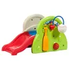 Image de Step2 Sports-Tastic Activity Center Aire de Jeux avec Toboggan et de Nombreuses Options de Jeu | Aire de Jeux Enfant en Plastic avec Toboggan, Panier de Basketball, Baseball & Batte