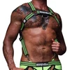 Image de Breedwell Harnais Body Hybred Noir - Vert Fluo XXL/XXXL