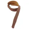 Image de Levys Leathers M26GF-BRN sangle de guitare en cuir rembourrée, marron