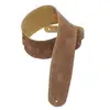 Image de Levys Leathers MS4-BRN sangle de guitare en suède, marron