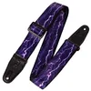 Image de Levy's MP-18 Sangle de Guitare Prints Polyester Garment Leather Ends 2" - Lightning