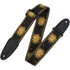 Image de Levy's Sangle guitare en polyester/vinyle Jacquard Sun Noir