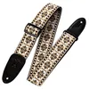 Image de Levy's M8HT-07 Sangle de Guitare Jacquard Weave Poly Back & Leather Ends 2" 60's Hootenanny - Style 07