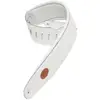 Image de Levys Leathers MSS2-4-WHT sangle de basse rembourrée en cuir - blanc