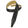 Image de Levys MS17T04 Sangle Daim Motifs Gravés "Crane" Black