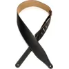 Image de Levy's Leathers DM17-BLK Sangle de guitare en cuir véritable noir