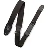 Image de Levys Leathers MRHC-BLK Right Height sangle de guitare en coton avec système RipChord - noir