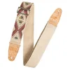 Image de Levy's MH8P-002 Sangle de Guitare Natural Hemp Webbing Cork Ends and Pocket 2" - Tribal