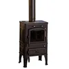 Image de FUNDICIO - Poêle à bois LAVA 12,5 kW | Style classique, triple combustion, verre KERAGLASS, Classe A+ | Chauffe jusqu’à 250 m³, structure 100% fonte