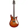 Image de Duesenberg Double Cat 12-String Vintage Burst Guitare semi-hollow 12 cordes avec housse
