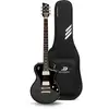 Image de Duesenberg Julietta Baritone Catalina Black guitare électrique baryton avec housse