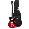 Image de Duesenberg Julietta Baritone Catalina Red guitare électrique baryton avec housse