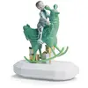 Image de LLADRÓ Figurine Enfant The Rocking Chicken Ride. Figurine pour Enfant en Porcelaine.