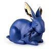 Image de Lladro - Attentive Bunny (Blue-Gold)