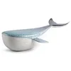 Image de LLADRÓ Figura Baleine en Porcelaine Mate et Brillante Décorée dans des Tons Pastel. Sculpture représentant la Reine des Mers.
