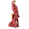 Image de LLADRÓ. Figurine Ara en Porcelaine. Sculpture en Série Limitée Rouge Et Or Au Design Exclusif.