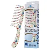 Image de Denman D28 Peigne Démêlant Dents Larges Fleurs Fantaisie - Épingle Courbe pour Démêler Définir les boucles, Lisser - Peigne Humide Pour Tous Types De Cheveux Femme Homme