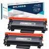 Image de LCL Cartouche de Toner Compatible TN2420 TN-2420 TN2410 TN-2410 3000Pages (2 Noir) Remplacement pour Brother HL L2350DW HL-L2310D HL-L2357DW HL-L2375DW HL-L2370DN HL-2370DW MFC-L2710DN MFC-L2710DW