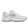 Image de New Balance unisex. MR530 Chaussures 530 gris (42), Blanc, Argenté, Plat, Lacets, Casuel, Sport, Running