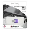 Image de Kingston Technology DataTraveler microDuo 3C lecteur USB flash 64 Go USB Type-A / USB Type-C 3.2 Gen 1 (3.1 Gen 1) Violet, Acier inoxydable en occasion ou reconditionné