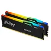 Image de Kingston FURY Beast RGB - DDR5 - kit - 16 Go: 2 x 8 Go - DIMM 288 broches - 6000 MHz / PC5-48000 - CL30 - 1.4 V - mémoire sans tampon - on-die ECC - noir en occasion ou reconditionné