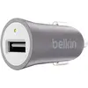 Image de Belkin - Chargeur Premium Allume-cigare USB Universel, 12W/2.4A pour Smartphone et Tablette - Gris Métallique (Compatible iPhone 8/8+ et iPhone X)