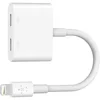Image de Belkin Adaptateur Lightning Rockstar Audio + Recharge (Adaptateur de Recharge pour iPhone 12, 12 Pro, 12 Pro Max, 12 Mini, 11, 11 Pro/Pro Max, XS, XS Max, XR, X, SE, 8/8 Plus, etc.) Blanc F8J198btWHT