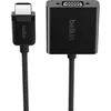Image de Belkin Adaptateur HDMI (Mâle) vers VGA (Femelle) avec Alimentation Micro-USB et Prise en Charge Audio 3,5 mm (Compatible 1080p Full HD et Apple TV) - Noir