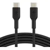 Image de Belkin BoostCharge câble USB-C vers USB-C, câble USB C charge rapide, câble certifié USB-IF pour iPhone 15, Plus, Pro, Pro Max, Samsung Galaxy S24, S23, iPad Pro, Google Pixel, etc., 1 m, noir
