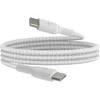 Image de Belkin CAB004bt1MWH Câble USB-C vers USB-C à Gaine Tressée (Câble Boost Charge Rapide USB-C pour Note10, S10, Pixel 4, iPad Pro, etc, 1 m, Blanc)