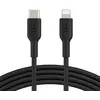 Image de Belkin Câble USB-C vers Lightning (câble de recharge rapide pour iPhone 14 et modèles antérieurs; câble Boost Charge USB-C certifié MFi; noir, 1 m)