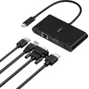 Image de Belkin USB-C Multimedia Adapter (GBE, HDMI, VGA, USB-A), BLK