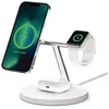 Image de Support de chargement sans fil 3 en 1 Belkin Boost Charge PRO 15 Watt avec MagSafe Blanc en occasion ou reconditionné