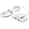 Image de Hub Belkin BoostCharge 4 ports 2 USB C et 2 USB A avec câble de 2 m Blanc