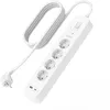 Image de Belkin Multiprise USB avec Protection Contre Les surtensions à 4 Prises, Montage Mural, câble de 2 m, lumière d'état, 1 Port USB-C PD à Charge Rapide, 1 Port USB-A et défense de 525 Joules