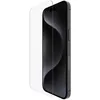 Image de Belkin Protection d'écran antimicrobienne ScreenForce pour iPhone 15 Pro Max, verre trempé, protection fine, transparente, antirayure, support Easy Align pour pose sans bulle d'air, Tempered Glass