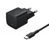 Image de Belkin Chargeur Secteur USB-C (25W, câble USB-C de 60 W et de 1 m, Prise USB pour Smartphone, PD 3.0 avec PPS, pour Apple iPhone 16 Serie, iPad Pro, Samsung Galaxy S25, Nintendo Switch, etc., Noir)