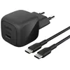 Image de Chargeur secteur USB-C® Belkin BoostCharge 45 W Noir + câble USB-C vers USB-C 1 m en occasion ou reconditionné