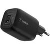 Image de Chargeur secteur double port USB-C - BELKIN - 65 W - Nintendo Switch 2 - Noir