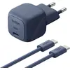 Image de Belkin - Chargeur  Usb-C 30w + Cable Usb-C 2m Bleu