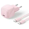 Image de Belkin BoostCharge Chargeur USB C GaN (30 W) avec Câble Tressé (2 m) | Chargeur Rapide GaN, USB-C PD, Prise USB, Pour iPhone, MacBook Neo, Chargeur pour iPad, Samsung Galaxy, Google Pixel, AirPods